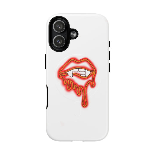 Dripping Neon Vampire Lips Phone Case