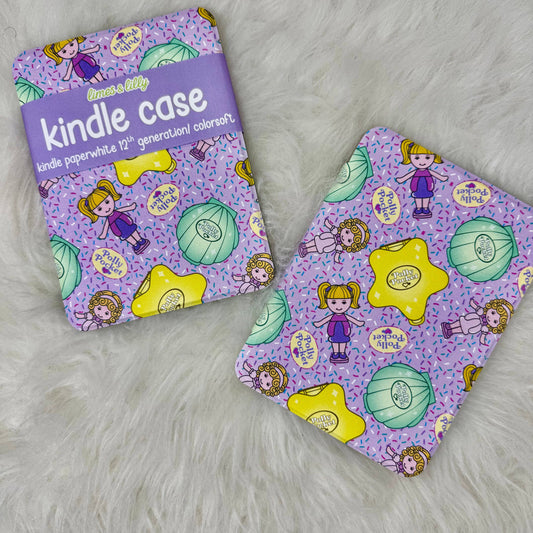 Retro Pocket Doll Compact Kindle Case | Nostalgic 90s Toy Inspired Kindle Paperwhite 12th Generation & Colorsoft Cover: Paperwhite 11th Gen