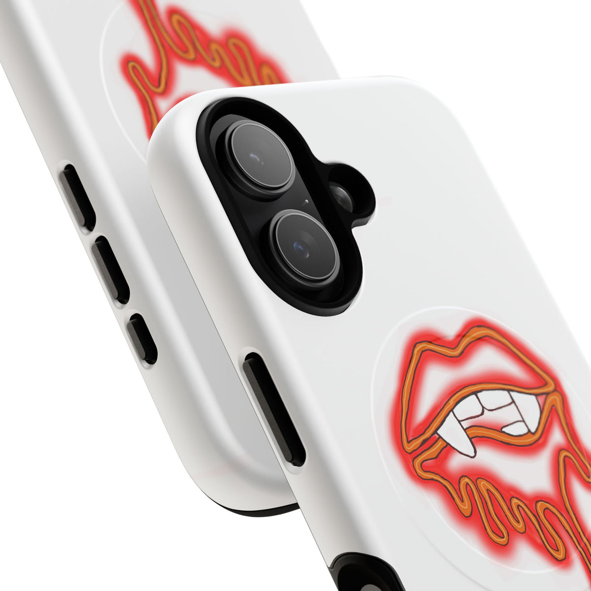 Dripping Neon Vampire Lips Phone Case