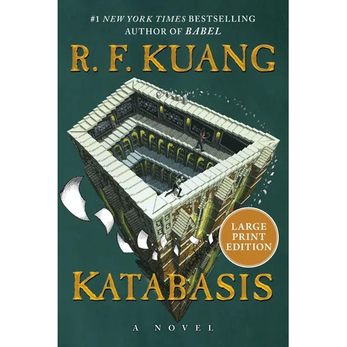 Book cover of 'Katabasis' by R.F. Kuang with a large print edition label.
