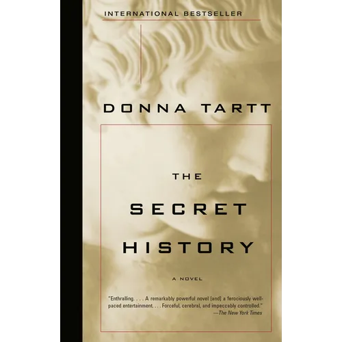 Book cover of 'The Secret History' by Donna Tartt with a floral design.