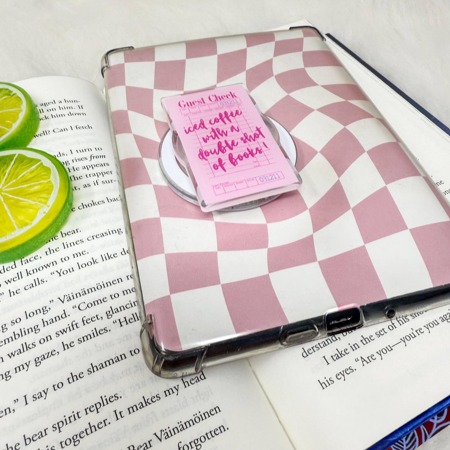 Guest Check Iced Coffee Double Shot of Books Magnetic Grip
