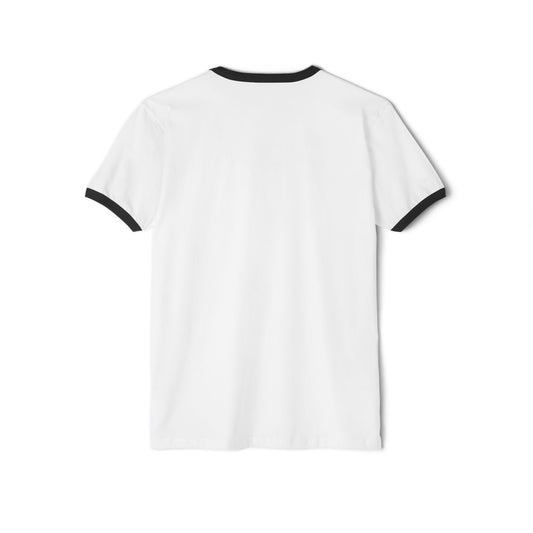 Retro Cat Face Ringer Tee — Cute Vintage Kitty Graphic T-Shirt