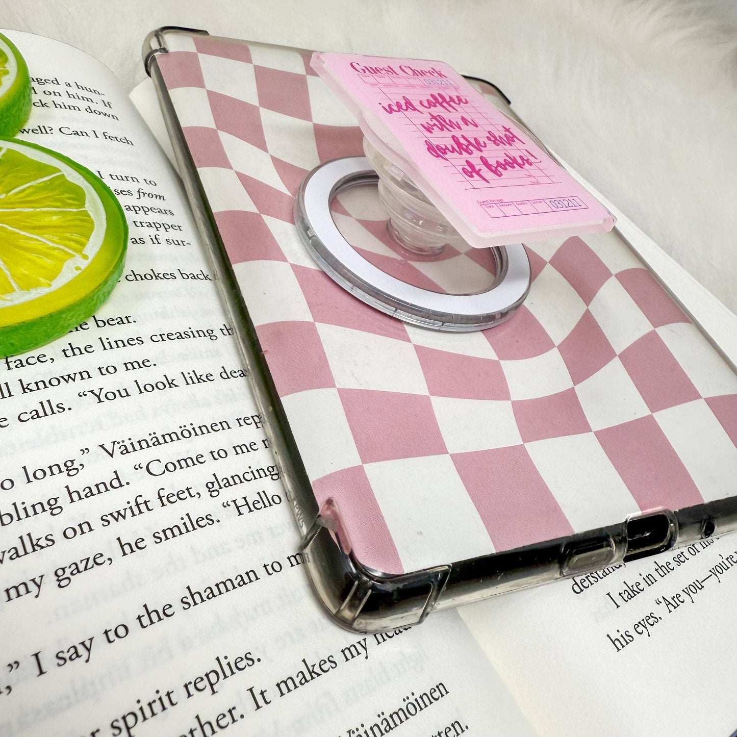 Guest Check Iced Coffee Double Shot of Books Magnetic Grip