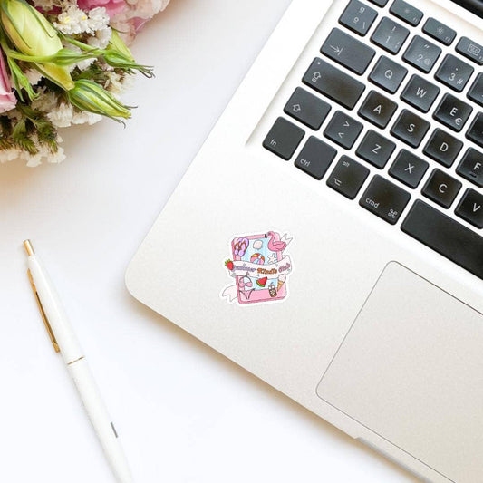 Summer Kindle Club Vinyl Sticker | Kindle Stickers | Bookish: Holographic/Sparkly