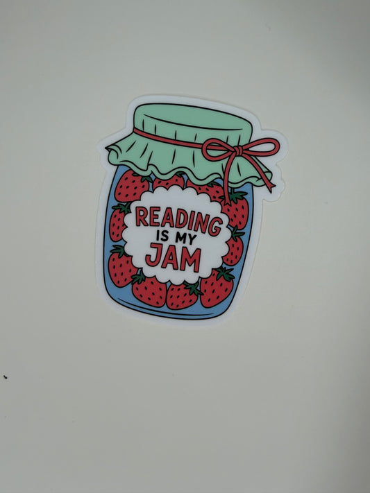 Reading is My Jam Sticker
