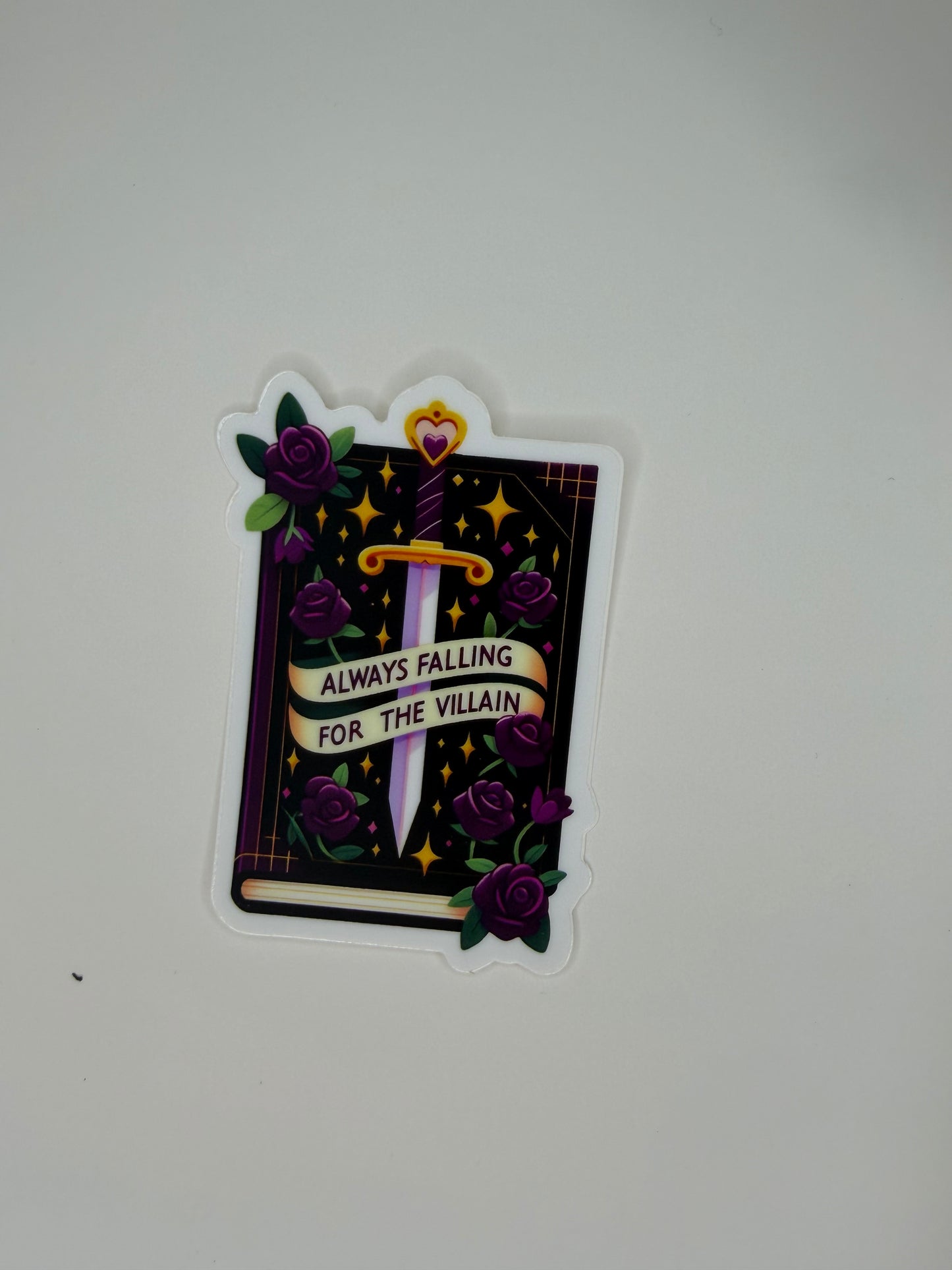 Fall for the Villain Sticker