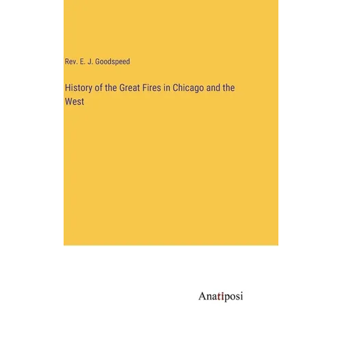 History of the Great Fires in Chicago and the West