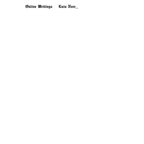 Online Writings