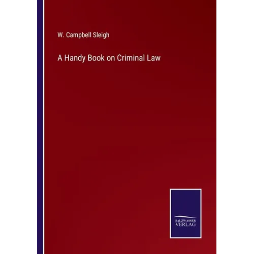 A Handy Book on Criminal Law