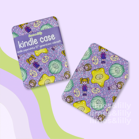 Retro Pocket Doll Compact Kindle Case | Nostalgic 90s Toy Inspired Kindle Paperwhite 12th Generation & Colorsoft Cover: Paperwhite 11th Gen