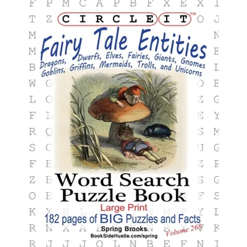 Circle It, Fairy Tale Entities, Word Search, Puzzle Book
