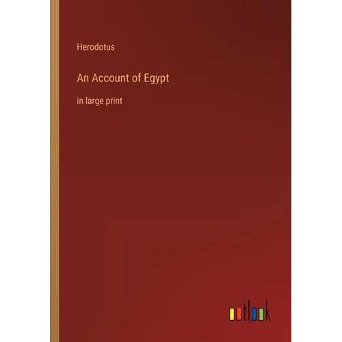 An Account of Egypt: in large print